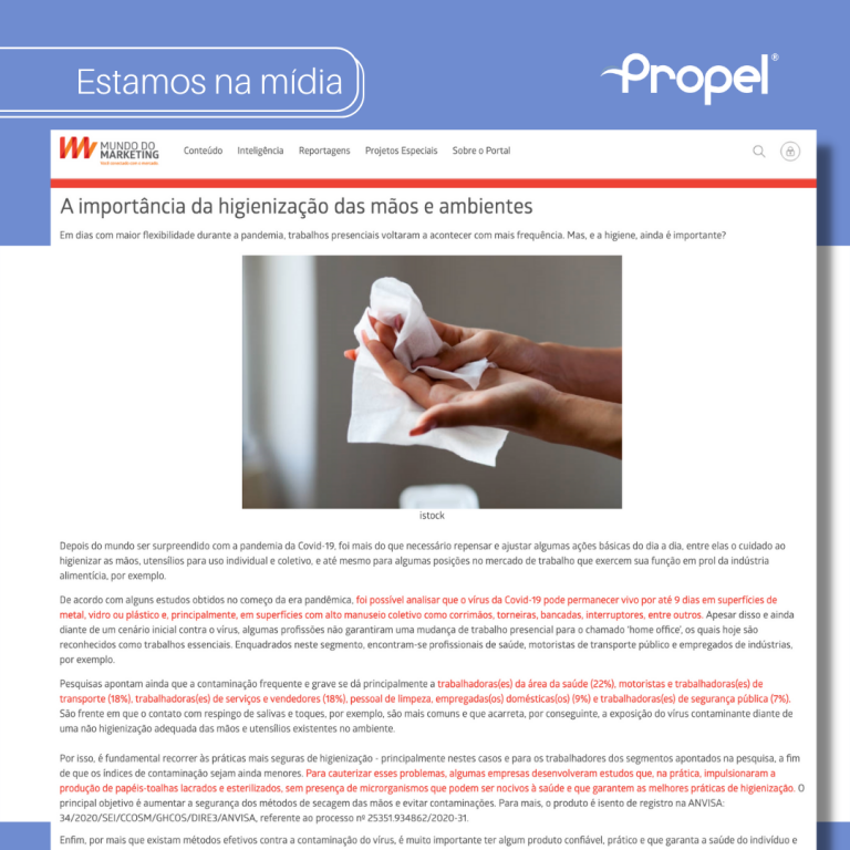 A importância da higienização das mãos e ambientes