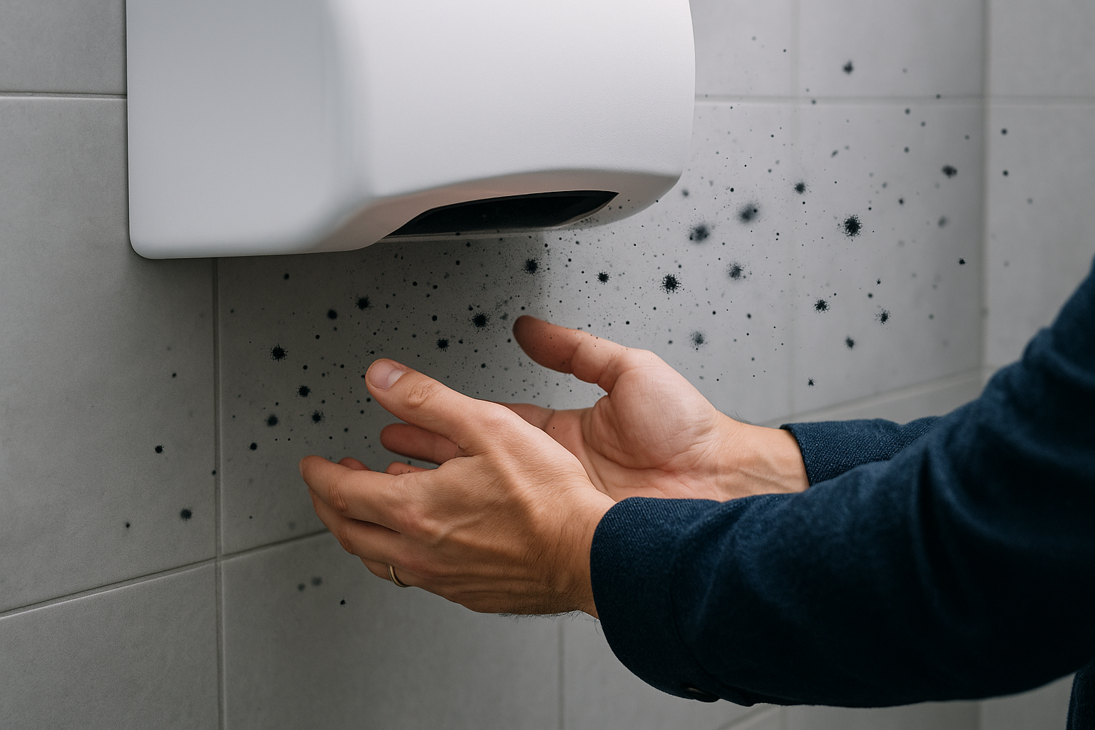 Secadores Automáticos de Mãos: Por que Podem Espalhar Mais Bactérias